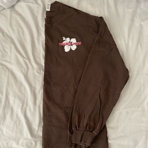 TRADER JOES BROWN LONG SLEEVE SIZE M UNISEX